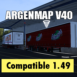Argenmap V40.2 - ETS2 1.49 + Hermann Trailer